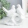 Souvenir ceramics "pigeons snow -white" rhinestones 9.5x11x4.2 cm