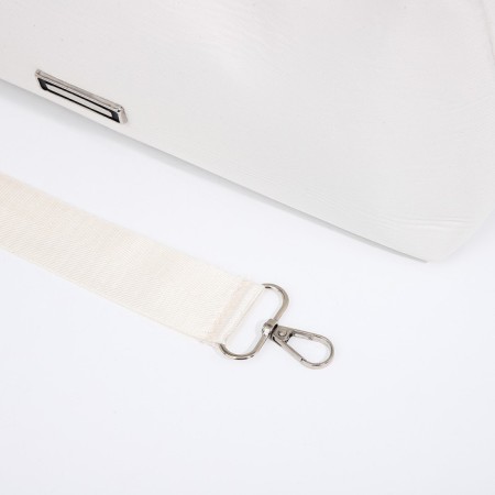 Bag Cross-Bodi with a zipper, white color-7