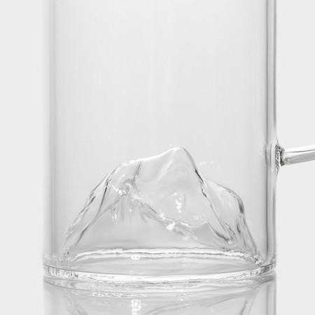 Glass mug Magistro "mountains", 330 ml-3