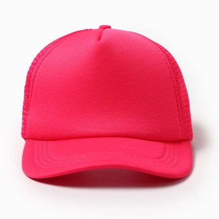 Women's baseball cap with minaku grid, fuchsia color, size 56-58-1