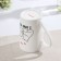 Porcelain share mug "Bear in love", 380 ml, white color