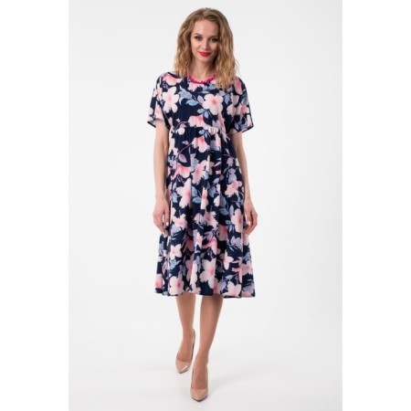 Women's dress, size 46, blue color-1