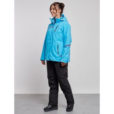 Ski costume female winter, size 52, blue color-1