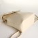 City backpack of artificial leather with lightning, milk color
