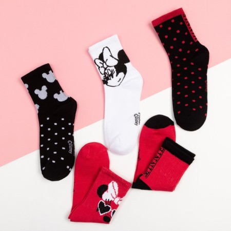 Набор носков "Minnie Mouse", Минни Маус, 5 пар, 22-24 см-1
