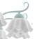 Luracia chandelier 8he27 40W green-white 88x88x37-72 cm Bayerlux
