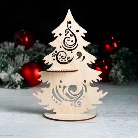 Salvetnik "openwork Christmas tree", 24.5 × 17 × 0.3 cm-1