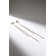 Earrings hanging "grace" flat threads, color gold, 15 cm