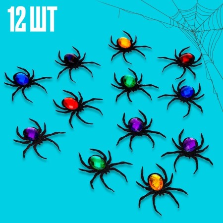 Spiders set 12 pieces, color mix-1