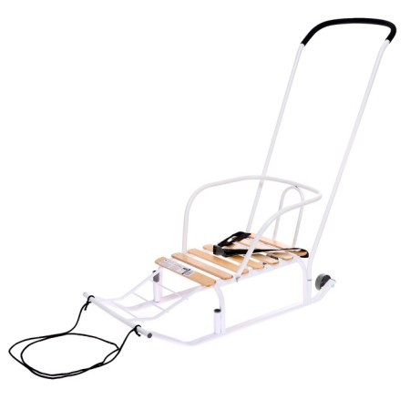 Sled "Timka 5 comfort", white color