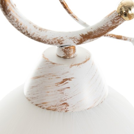 Lamp Bayerlux 59301/1 E27 40W white with a golden patina 15.5x15x32 cm-5