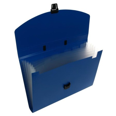 A4 Calligrata Portfli folder, 6 departments, 700mm, up to 300 sheets, blue-4