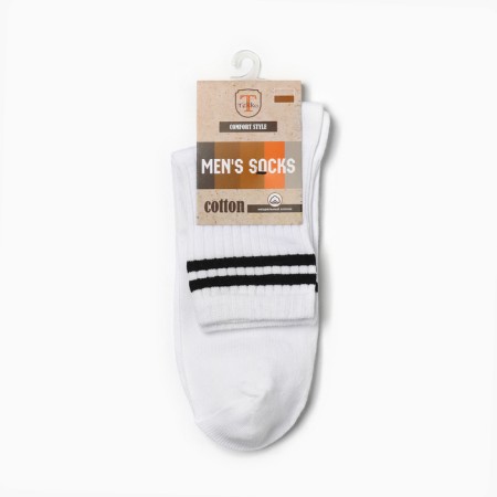 Male socks, white color, size 27-2