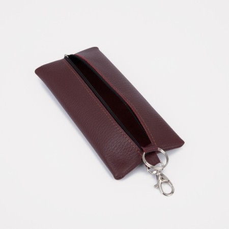 Lightning Keyhum, length 17 cm, ring, carbine, burgundy color-1