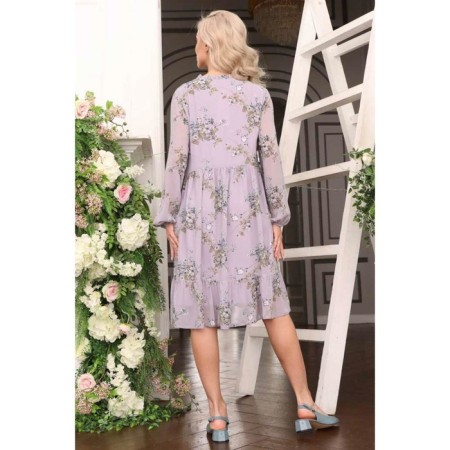 Women's dress, size 48, lilac color-7