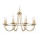 Suspended chandelier Ambrella TR9616/8 CGD, E14, 8x40W D690x770 mm, black