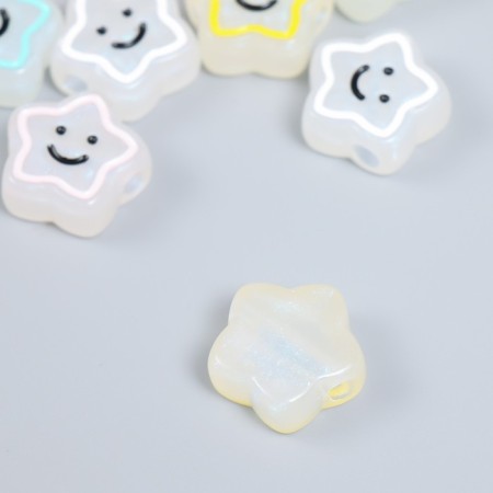 Busina Plastic "Funnered Star with Contain" Phosphorus mix 1.9x1.9x0.8 cm-2