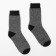 Male woolen socks, black color, size 39-43
