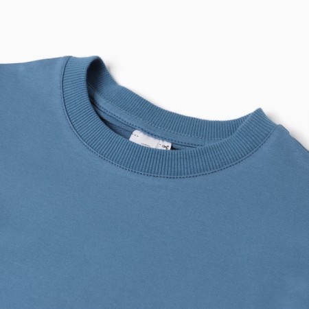 Kit for children (T -shirt, shorts), indigo color, height 146 cm-1