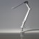 NLED-496-12W-W desktop lamp on a white clamp