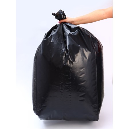 Garbage bags in the roll "Upakland" 240 l, black, PVD, thickness 60 μm, 10 pcs-4