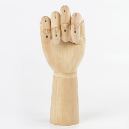 Wooden figure "Anatomical details: left male hand", height 30 cm, brauberg-8