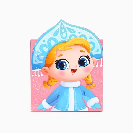 Folding box "Snow Maiden", 15 x 15 x 8 cm, new year-2