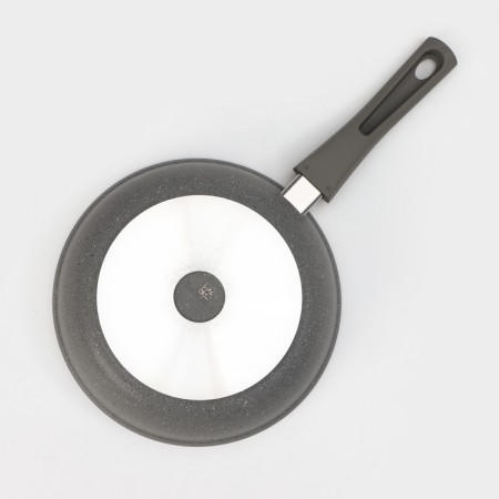 Pan, d = 24 cm, removable handle, glass cover, anti -stick coating, color light marble-7