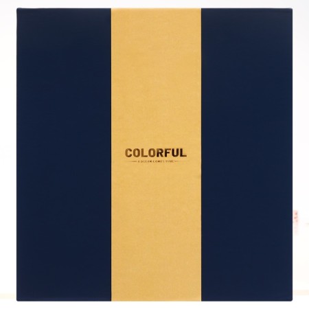 Organizer on Rings A6+, 80 sheets, leatherette, with a valve, a line, with a handle, in a gift box, blue-12