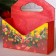 Wooden Kashpo "envelope, New Year No. 4", wooden pen, red, 20.5 × 18 × 6 cm
