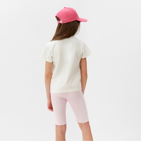 A set for a girl (T -shirt and bicycles) minku, pink color, height 122 cm-4