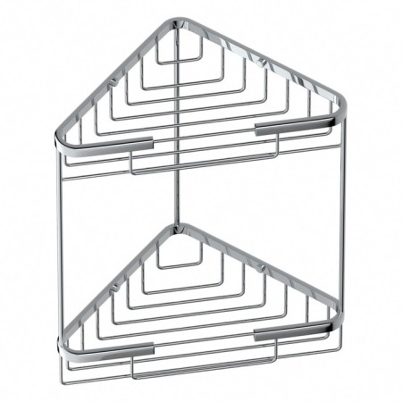 Corner-arc 2-tier sheet 20 cm chrome artwelle-2