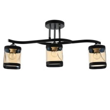 Chandelier 1080/3BK 40W E27 Black 58x14x27 cm Bayerlux