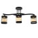 Chandelier 1080/3BK 40W E27 Black 58x14x27 cm Bayerlux