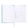 Dated diary 2025, Devente. Flag, A5 168 sheets, Attomex. EVEN, solid cover of boomvinyl with foam rubber, silkography, liesse, block 70 g/m2, turquoise