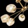 Ceiling EVOLUCE lamp. Sle155412-08. Pallo. 8x60 watts, E27, 90x90x25 cm, golden color