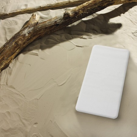 Anti -slip barber Basic, white color, 36x71 cm, aqm-1