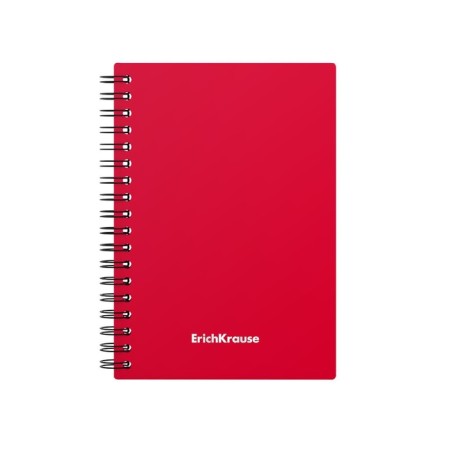 Notebook A6 (120 x 146 mm), 60 sheets in the cage on the crest Erichkrause "Classic", plastic cover, offset unit, white 100%, mix-2