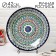 Largan Rishtan ceramics "Patterns", 42 cm, Blue Mix