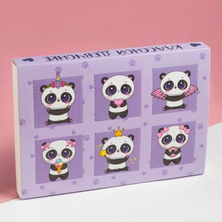 Gift set Advent KAFTAN "Panda": socks (river 14-16) and accessories-3