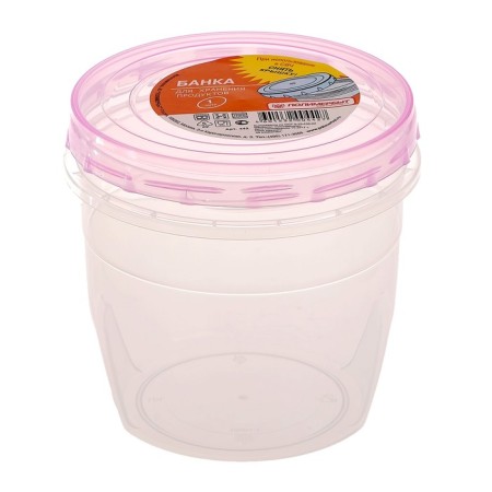 Bank for storing products, 1 l, color mix-5