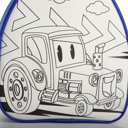 Baby backpack "Tractor", 23*20.5 cm, lightning department-5
