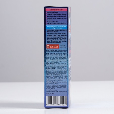 Cliny tooth gel for cats and dogs, 75 ml-1