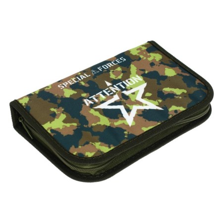 Penal 1 section, 130 x 210 x 40 mm, 2 folding strips, fabric, calligrata top, Content "camouflage"-1