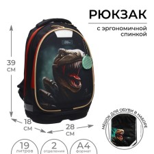 School backpack, 39 x 28 x 18 cm, + bag for shoes, calligrata p 