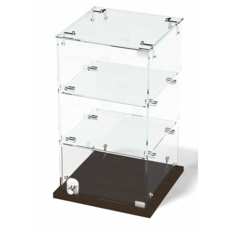 Desktop window, 2 shelves, 300 × 300 × 500, chipboard, glass color wenge-1