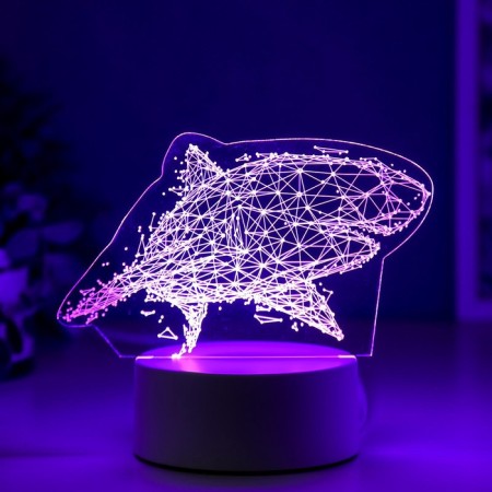 Lamp "Big Shark" Led RGB from the network 9.5x16x14 cm Risalux-6