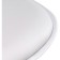 Soft Soft Metal/ABS-plastic stool/eco-leather, chrome/white 38x38x82 cm
