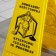 The sign "Attention! Cleaning is going on, 61 × 30 cm, plastic, yellow color