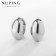 Earrings Metal Xuping oval, voluminous, silver color